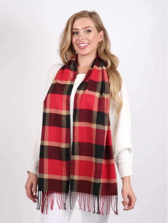 Fashion Plaid Premium Scarf